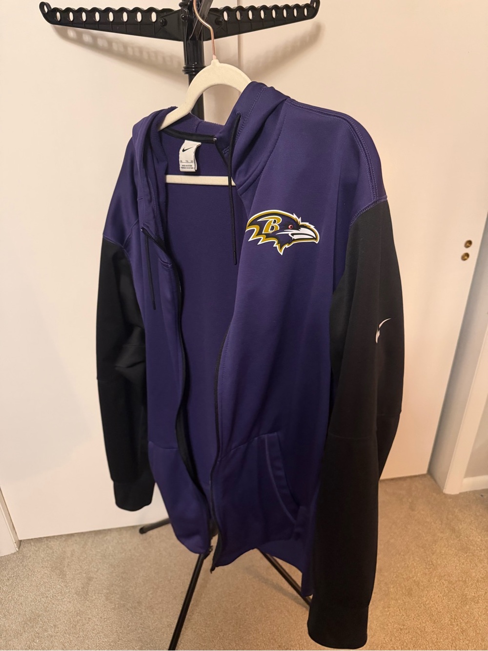 Baltimore Ravens Nike Purple Hooded Full-Zip Jacket